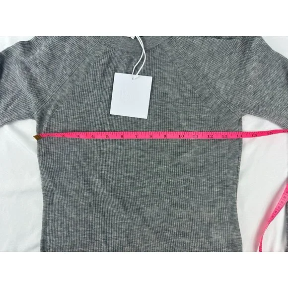NWT Pistola Juno Feather Weight Sweater in Heather Charcoal Size Medium - Picture 10 of 10